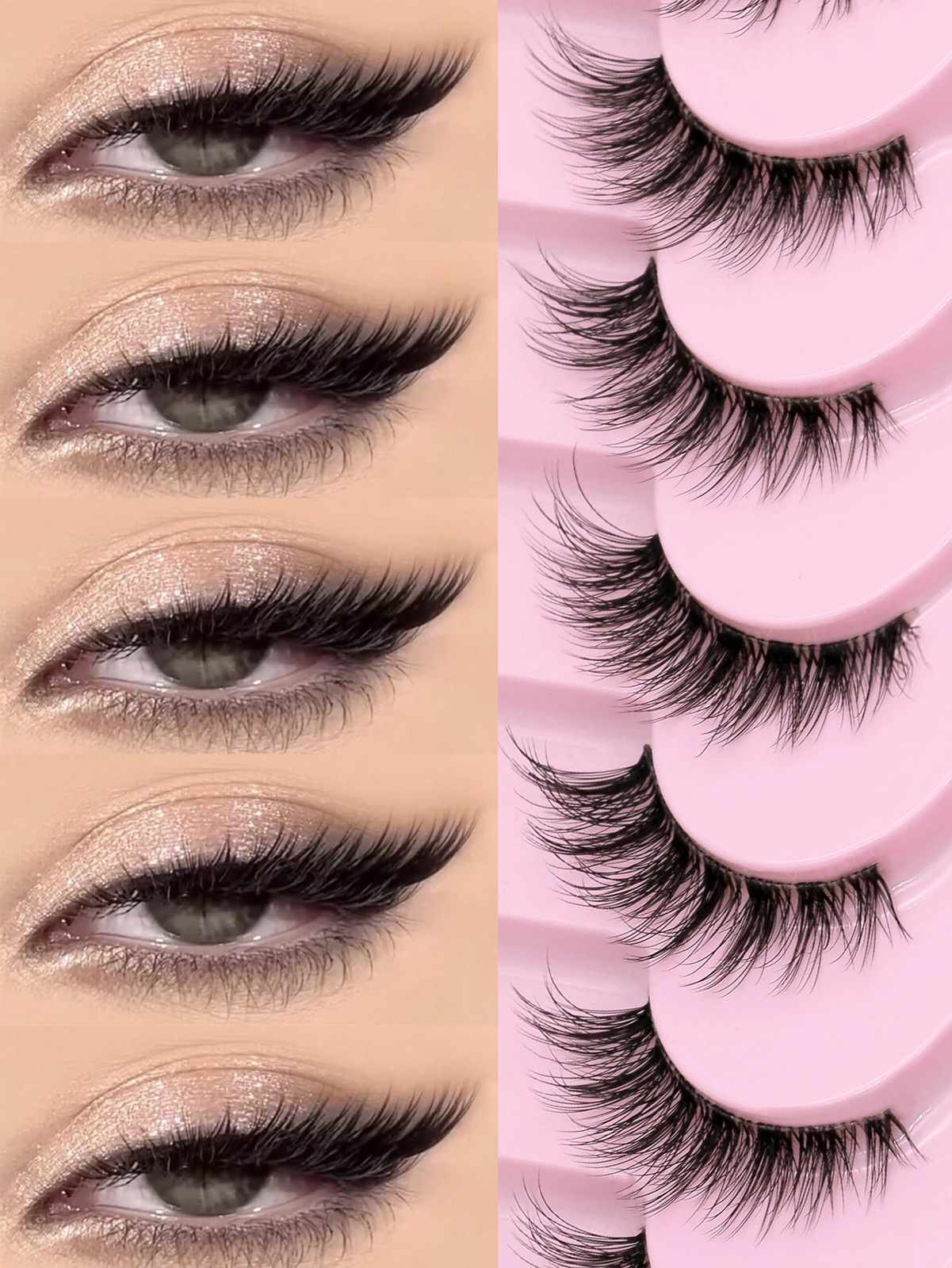 Cat Eye Lashes Create Natural Look Half Eye Lashes With Winged Ends Fo