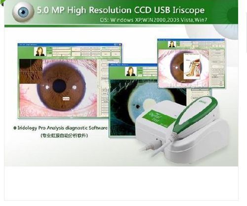 Latest 5.0 MP USB Iriscope Iris Analyzer Iridology camera w/ Pro Iris Software