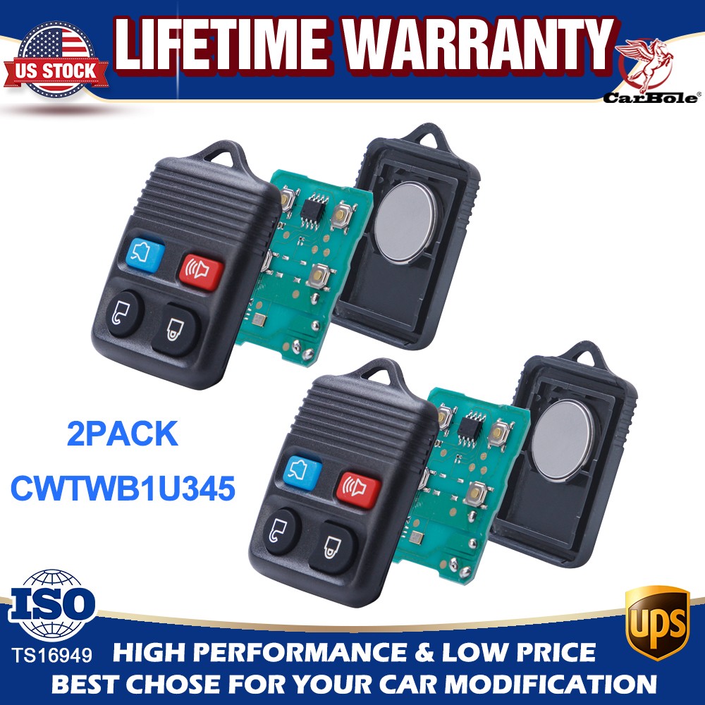 2X Remote Car Key Fob For Ford Expedition Explorer Focus Mustang Ranger MERCURY