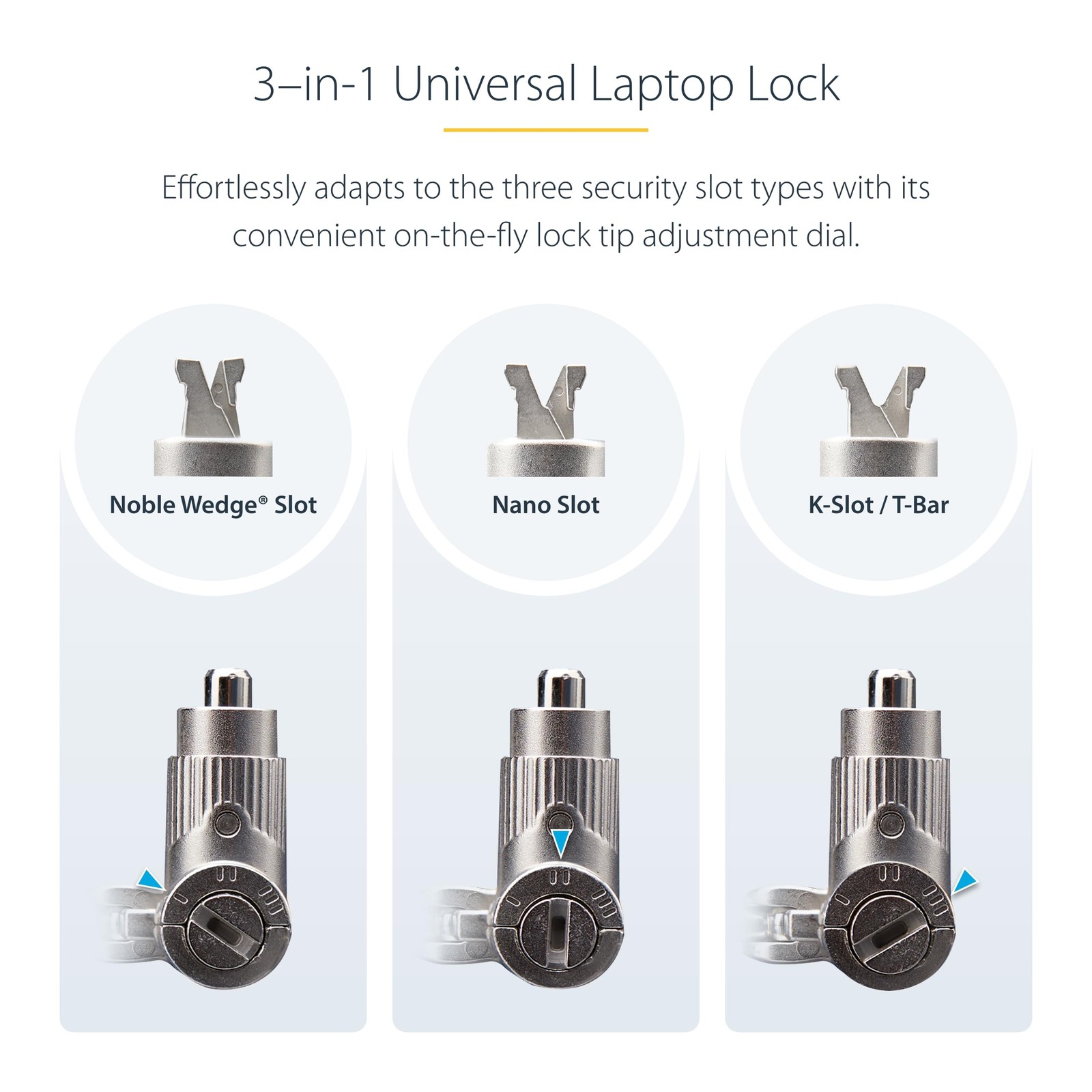 Universal Laptop Lock 3 in 1
