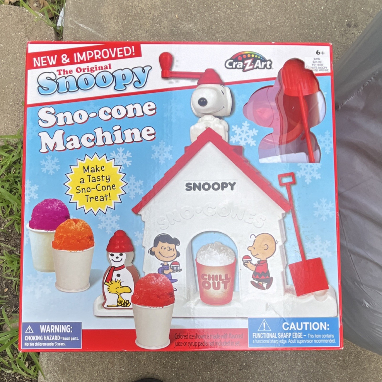 Cra-Z-Art Snoopy Original Sno-cone Machine New & Improved Ice Treat Maker