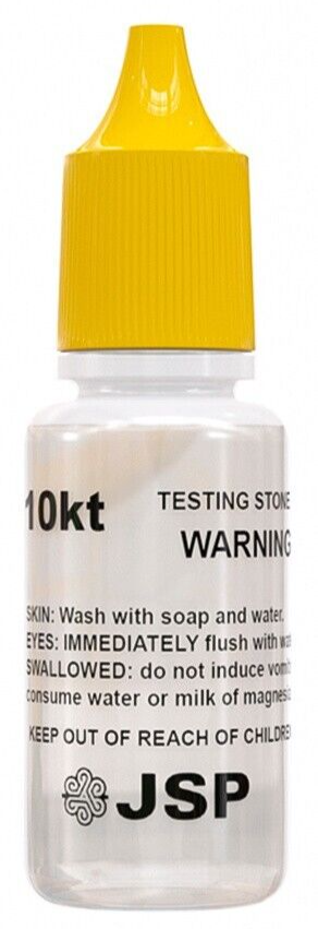 6 Bottles Gold Testing Kit 10k 14k 18k Solution Acids Test Authenticity Detector