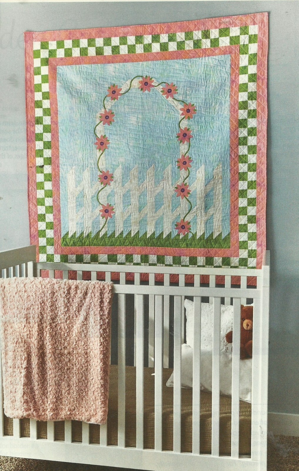 B0478 GARDEN GATE WALLHANGING  QUILT PATTERN/INSTRUCTIONS