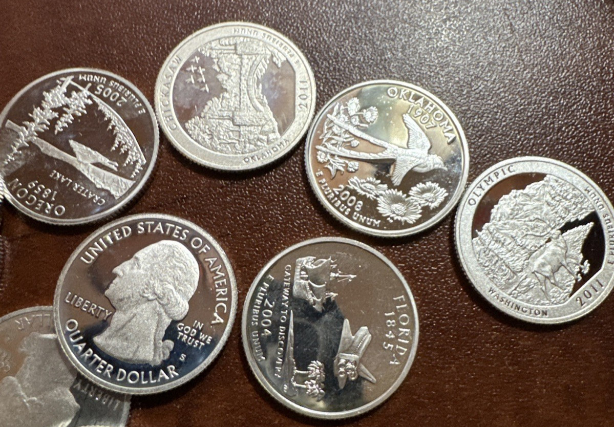 Proof Washington Quarters Roll of 40 Random Dates