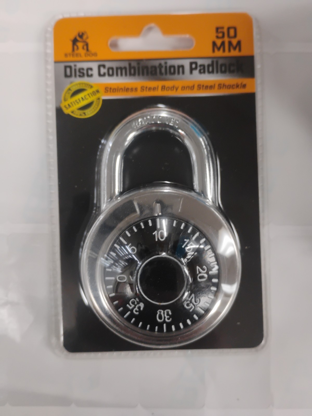 Steel Dog Disc Combination Padlock 34112