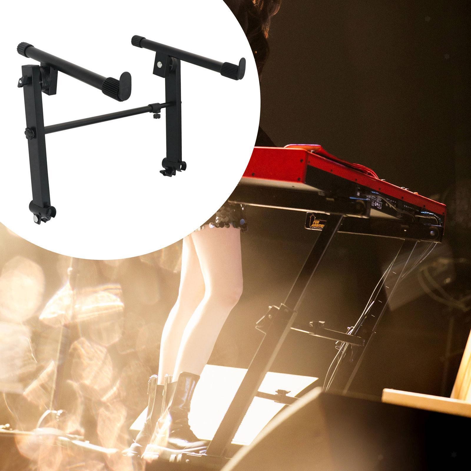 2 Tier Keyboard Stand Electric Rack Metal Universal Professional Stable Music
