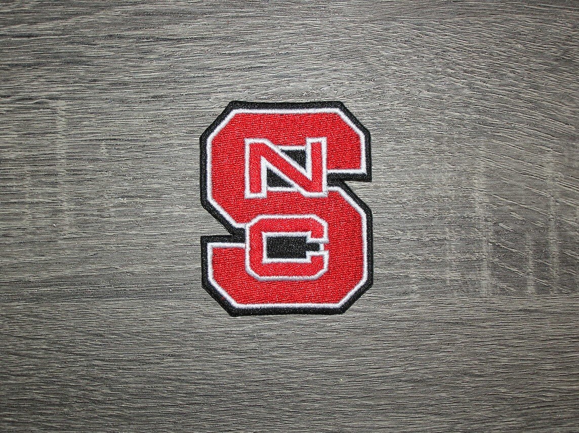 North Carolina NC State Wolfpack University Embroidered Iron On Patch 2.5" x 3"