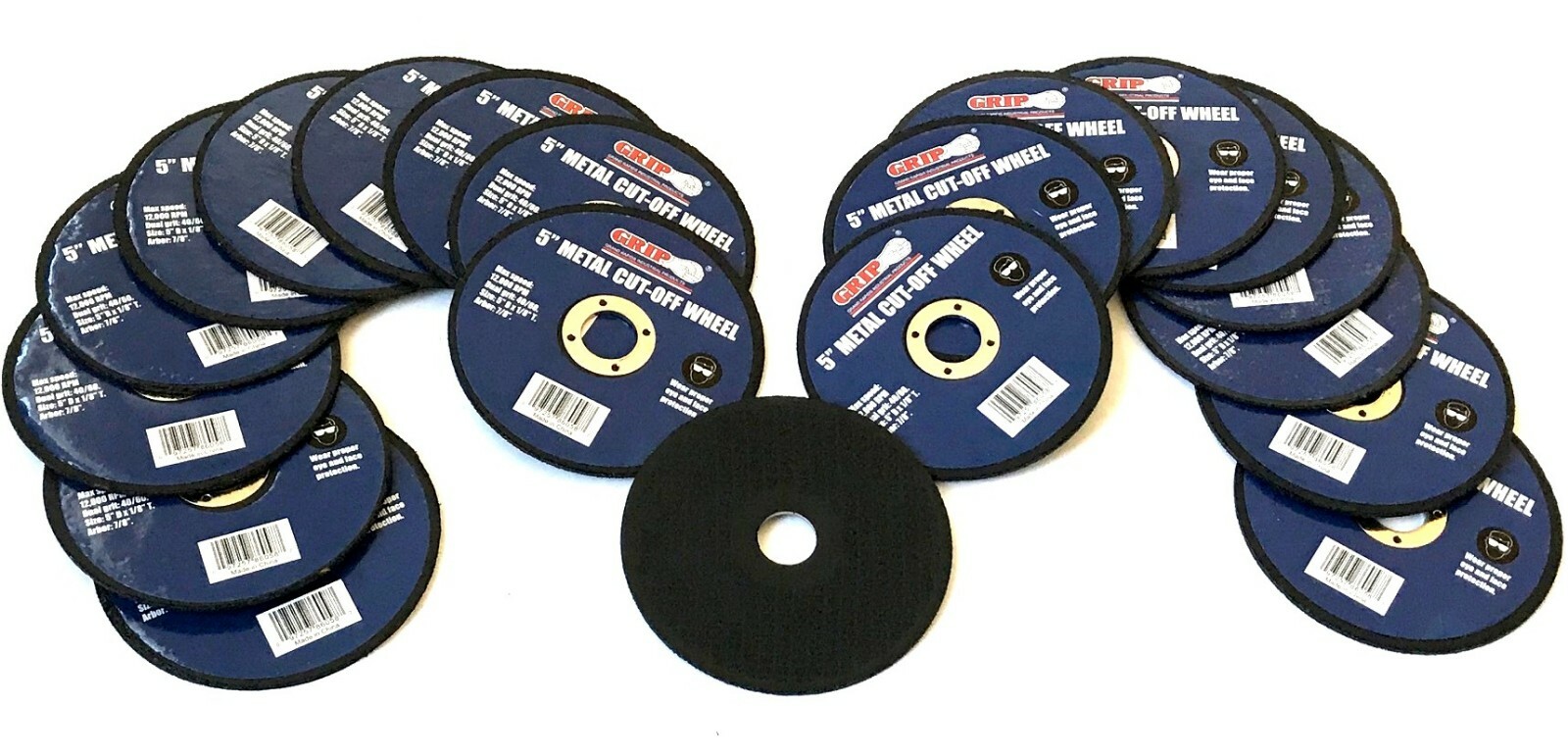 50 GRIP 5" INCH METAL CUT OFF WHEELS FITS BOSCH MILWAUKEE HILTI ANGLE GRINDER