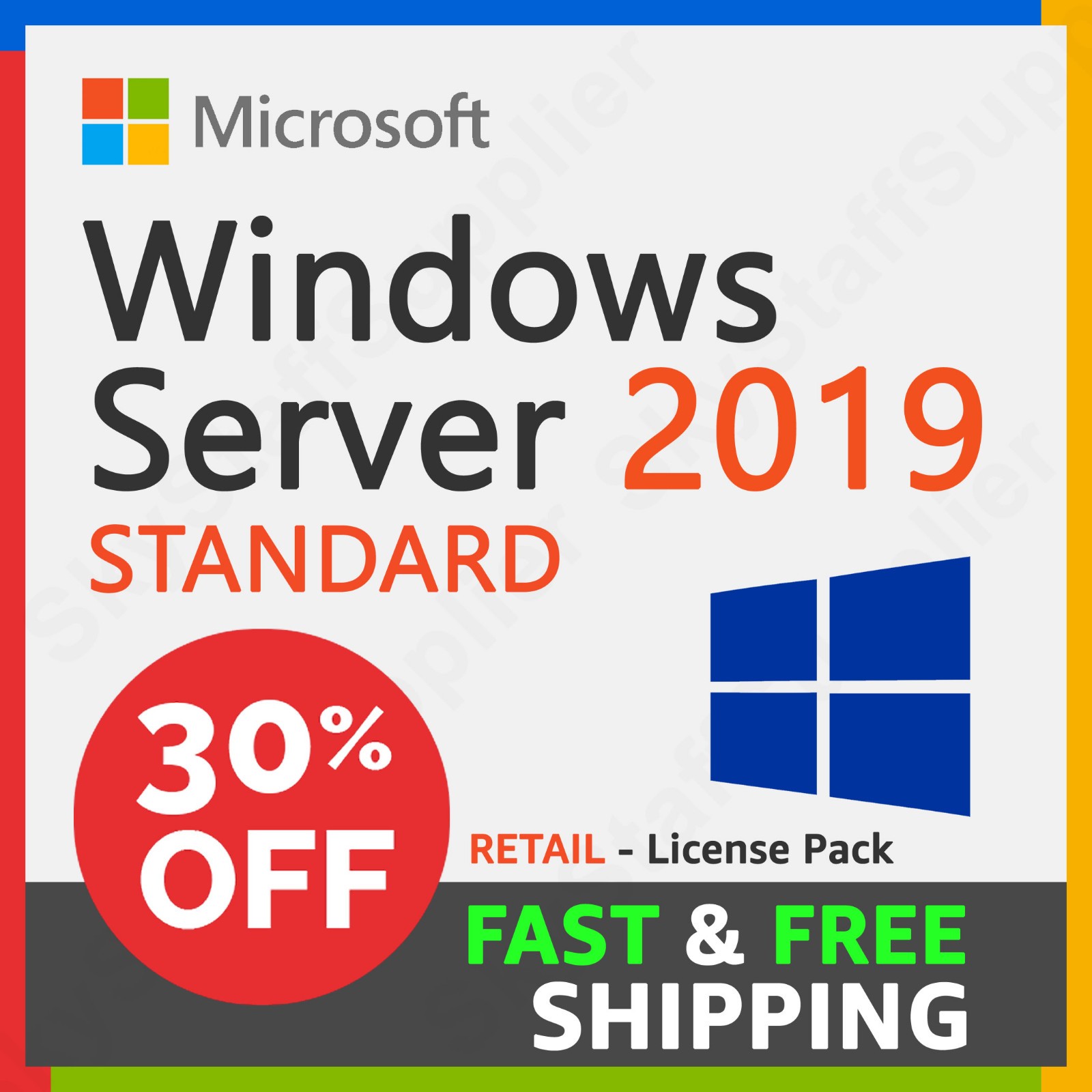 Microsoft Windows Server 2019 STANDARD License 24 Core, BRAND NEW Retail PACK