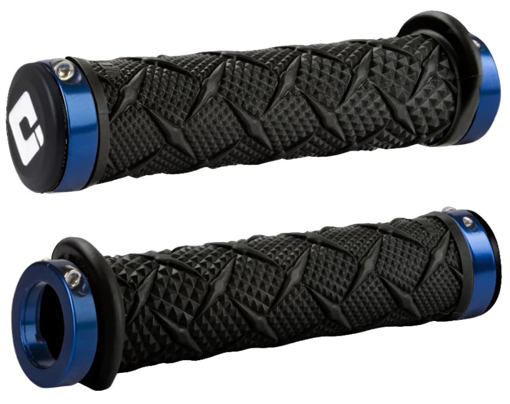 ODI X-Treme Lock-On ATV Hand Grips - Black/Blue Clamps/Size