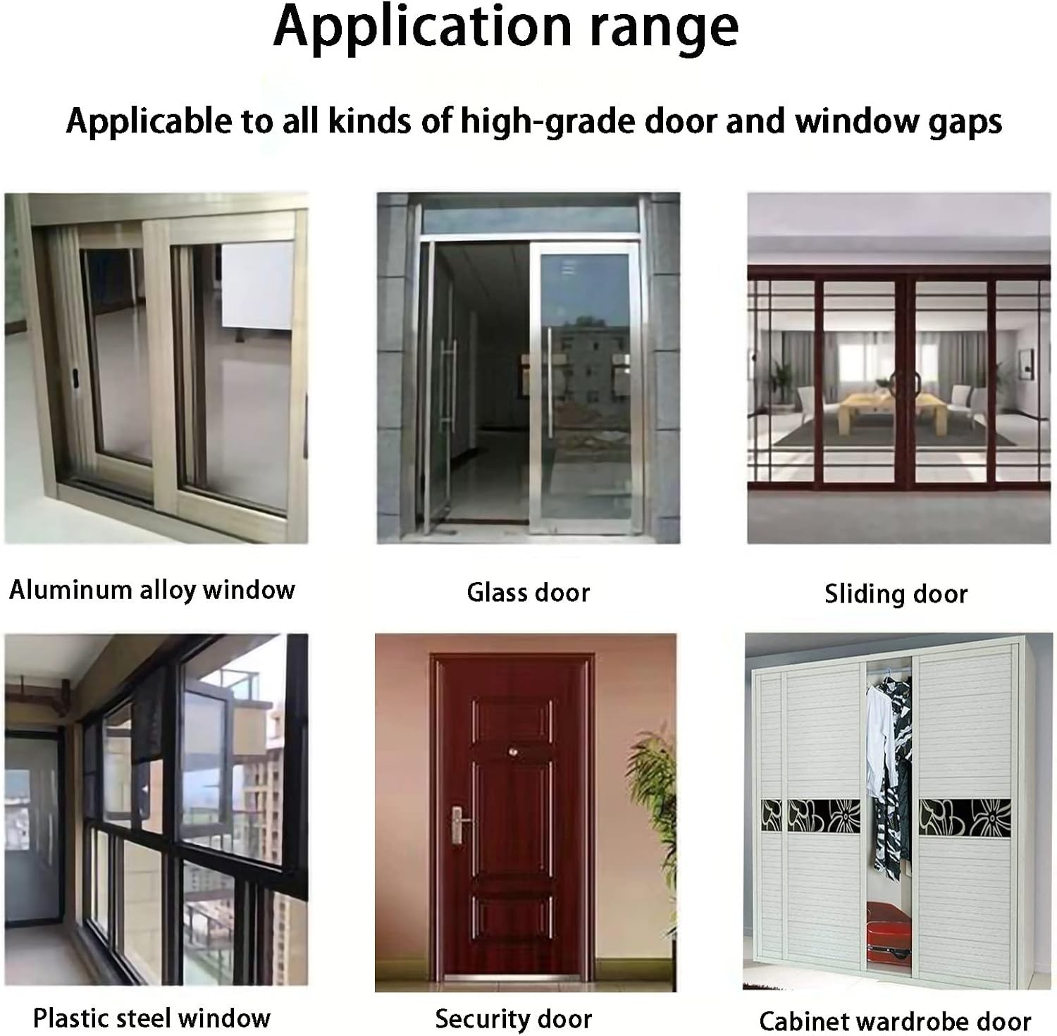 33 Ft Gray Self-Adhesive Soundproofing Weather Stripping for Doors and Window...