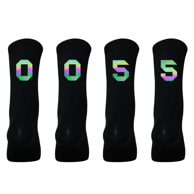 2 Pairs Reflective Road Cycling Riding Bicycle Bike XC MTB BMX Sport Ankle Socks