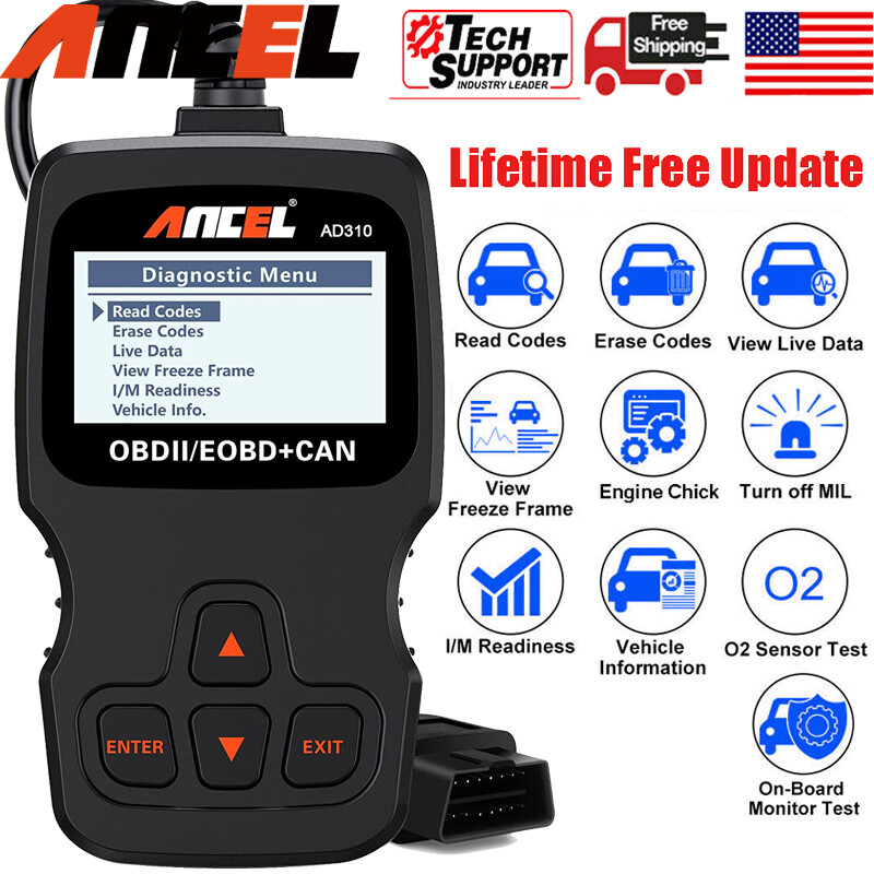 Ancel AD310 Car OBD2 Scanner Code Reader Auto Diagnostic Tool Check Engine Fault