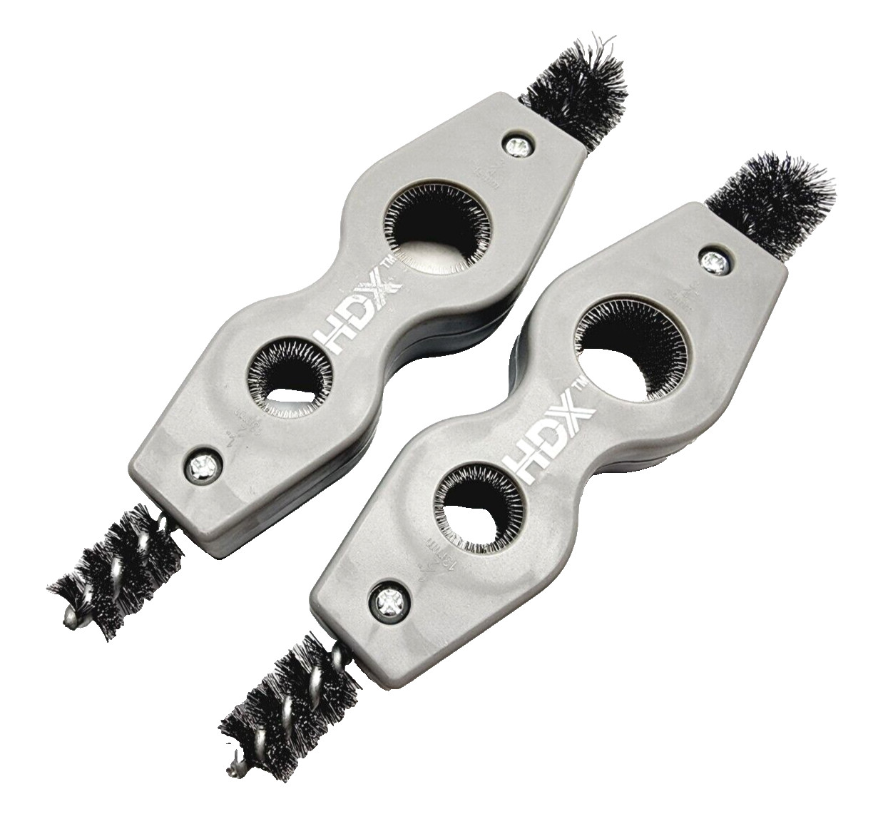 NEW Set of 2 Brushes HDX 4-in-1 Fitting Brush Hard Tempered High Carbon Steel
