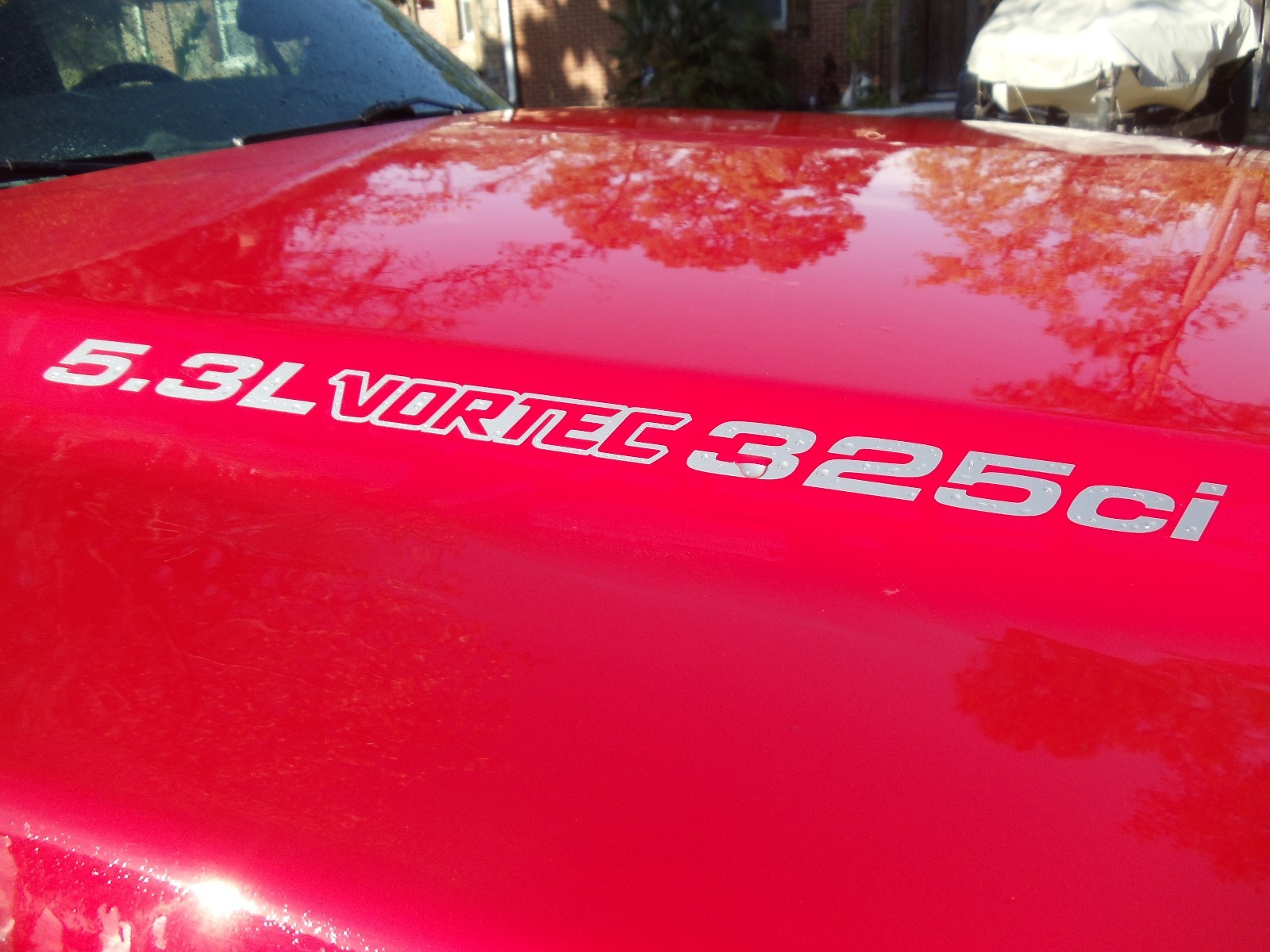 5.3 VORTEC 325ci HOOD DECALS - Fits Hood Lines or Cowl - Your Choice of Color