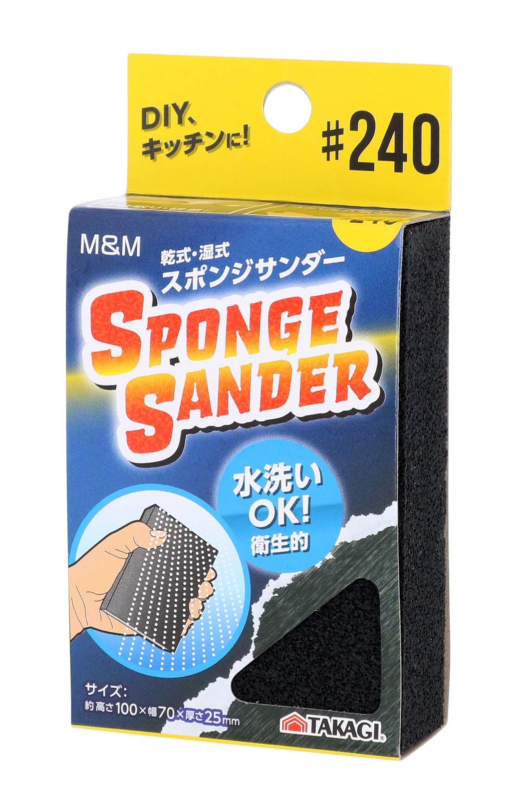 TAKAGI M&M Dry/Wet Sponge Sander #240