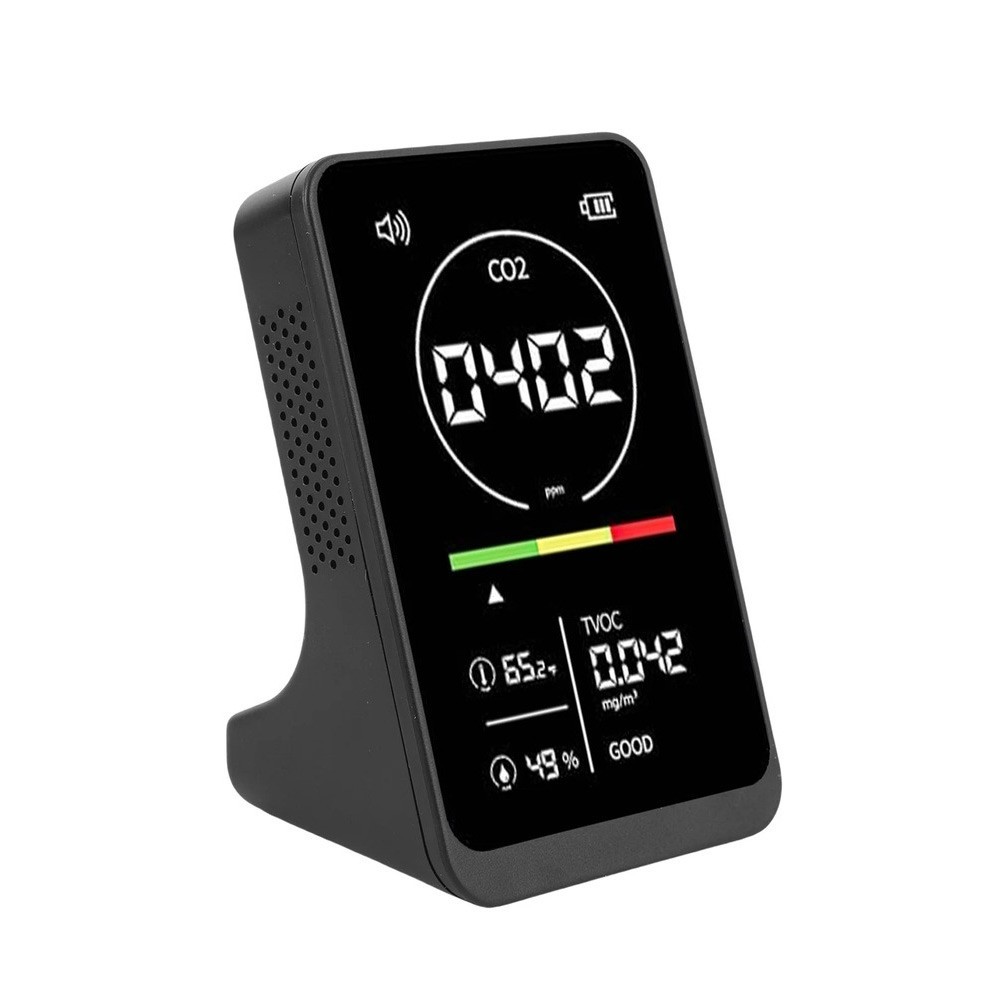 Color Coded Display 4 in 1 Air Detector Carbon Dioxide TVOC Temp Humidity