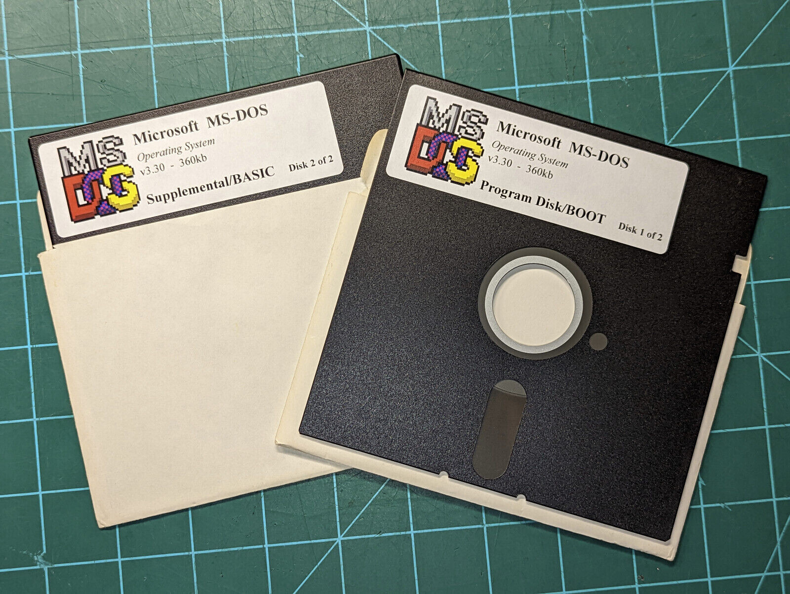 Tandy 1000 Microsoft MS-DOS 3.30 5.25" 360kb or 3.5" 720k DSDD Floppy Boot Disks