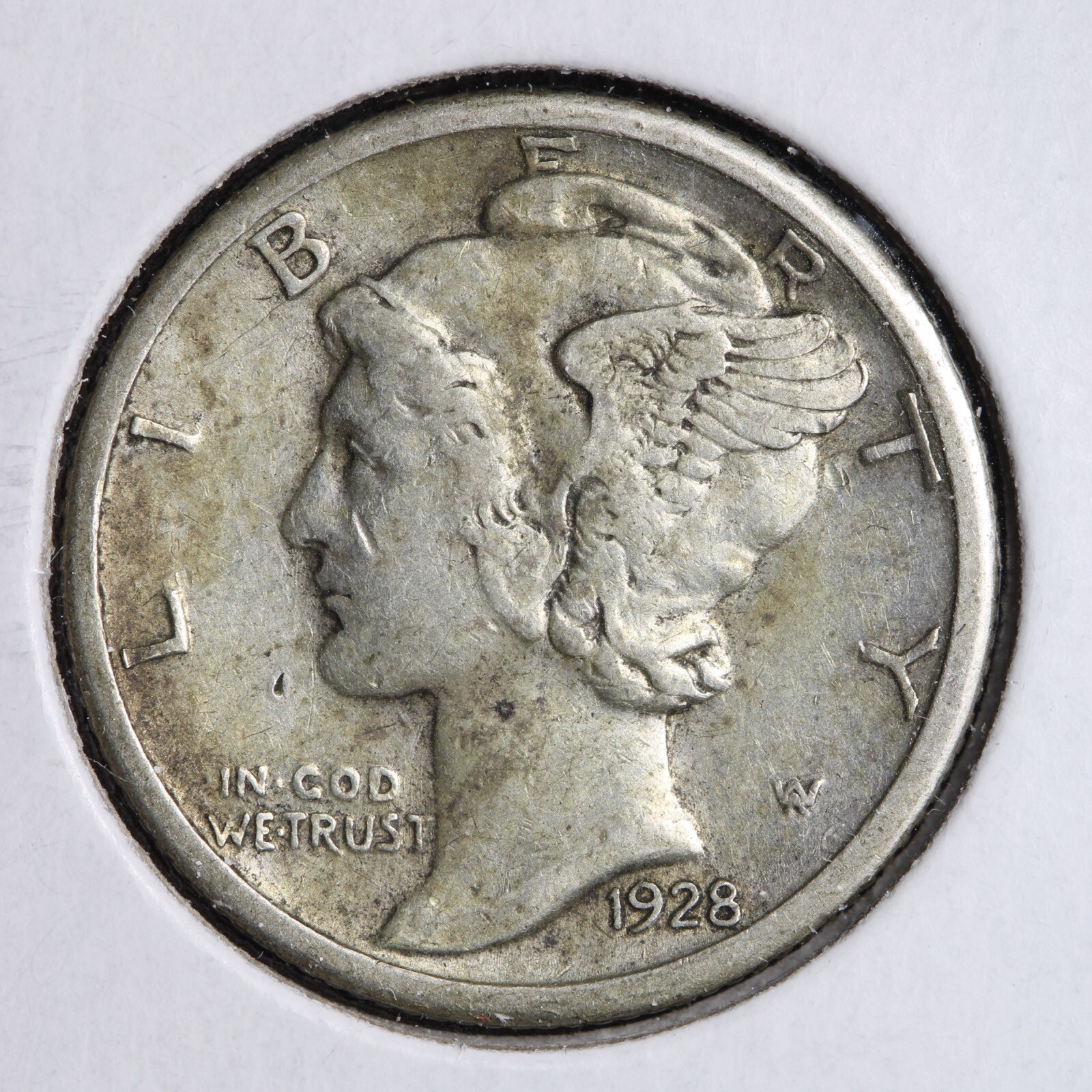1928-S Mercury Silver Dime CHOICE XF+ E300 JP