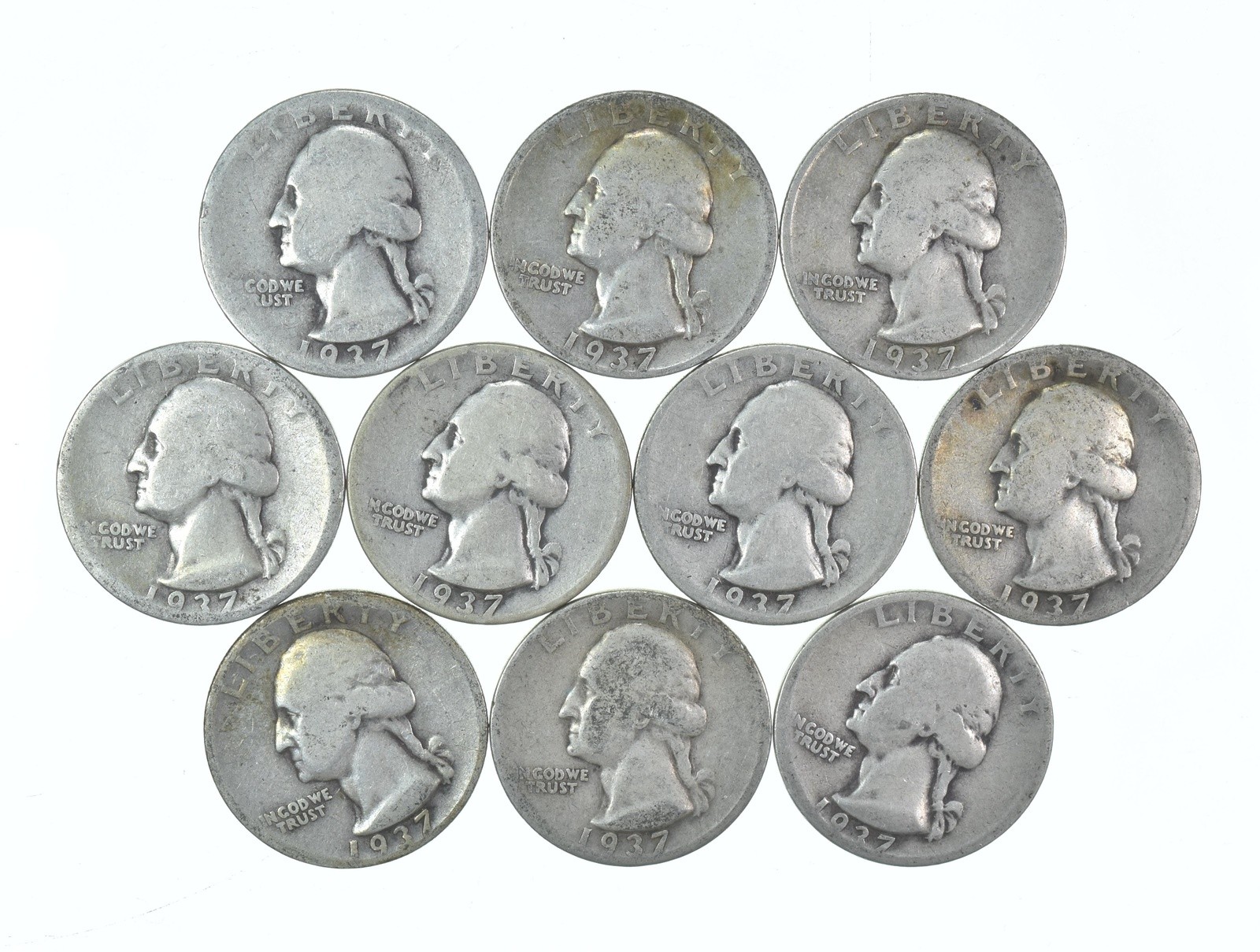 1937-D Washington Quarter Average Circ