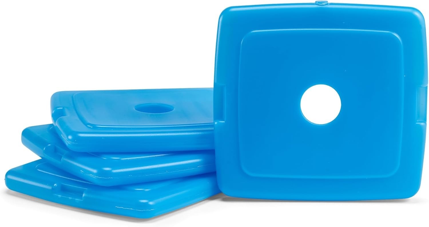 Fit + Fresh 4 Pack Slim Ice Packs - Space-Saving & Reusable Cooling Solution