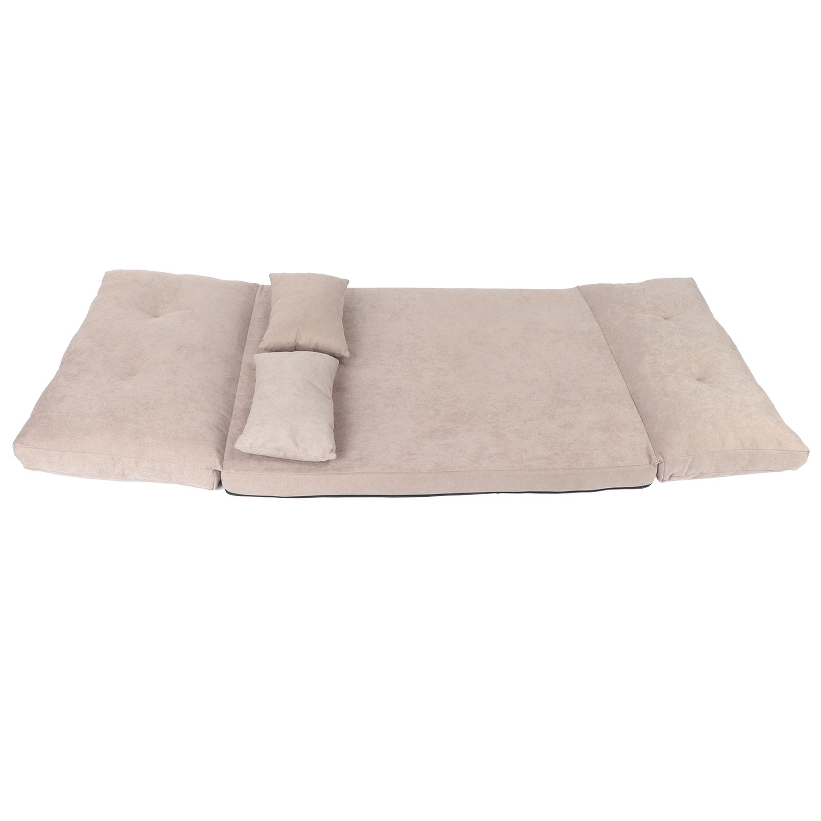 Living Room Double Folding Sofa Bed Adjustable Lounger Sofa With 2 Pillows GDXP