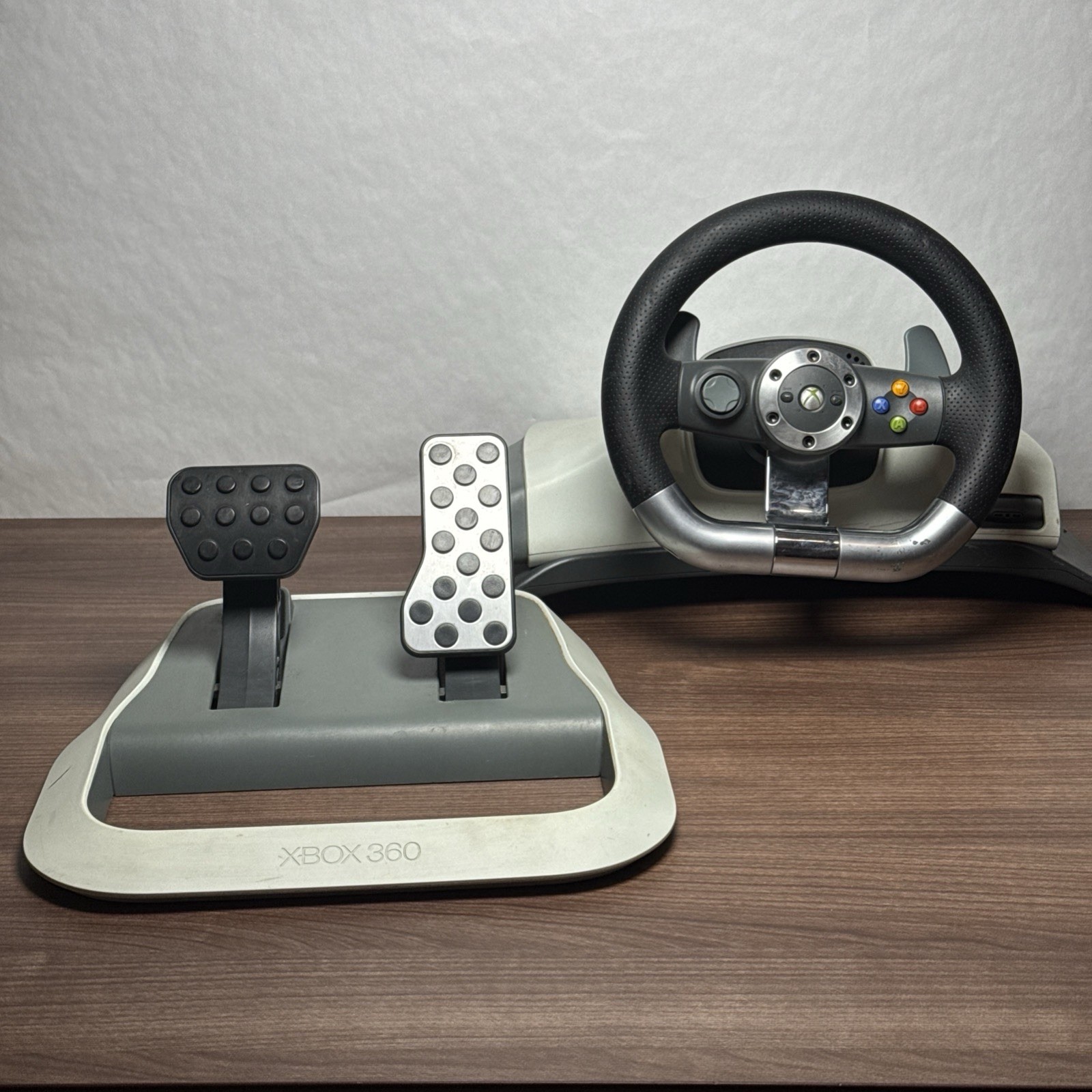 Microsoft Xbox 360 Wireless Racing Steering Wheels Controller & Pedals Only