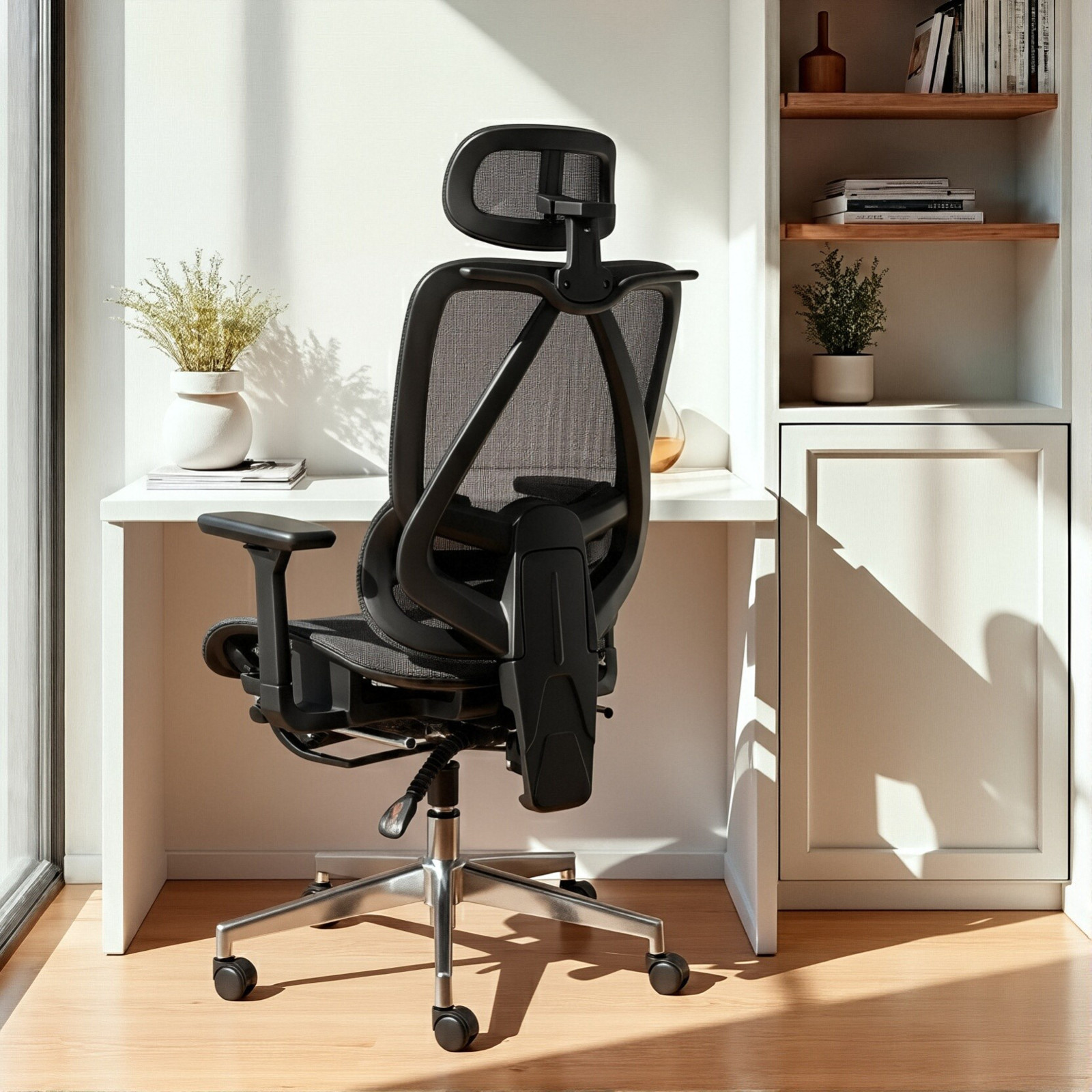 Ergonomic Mesh Office Chair Adjustable Lumbar Support Desk Chair for Home Office