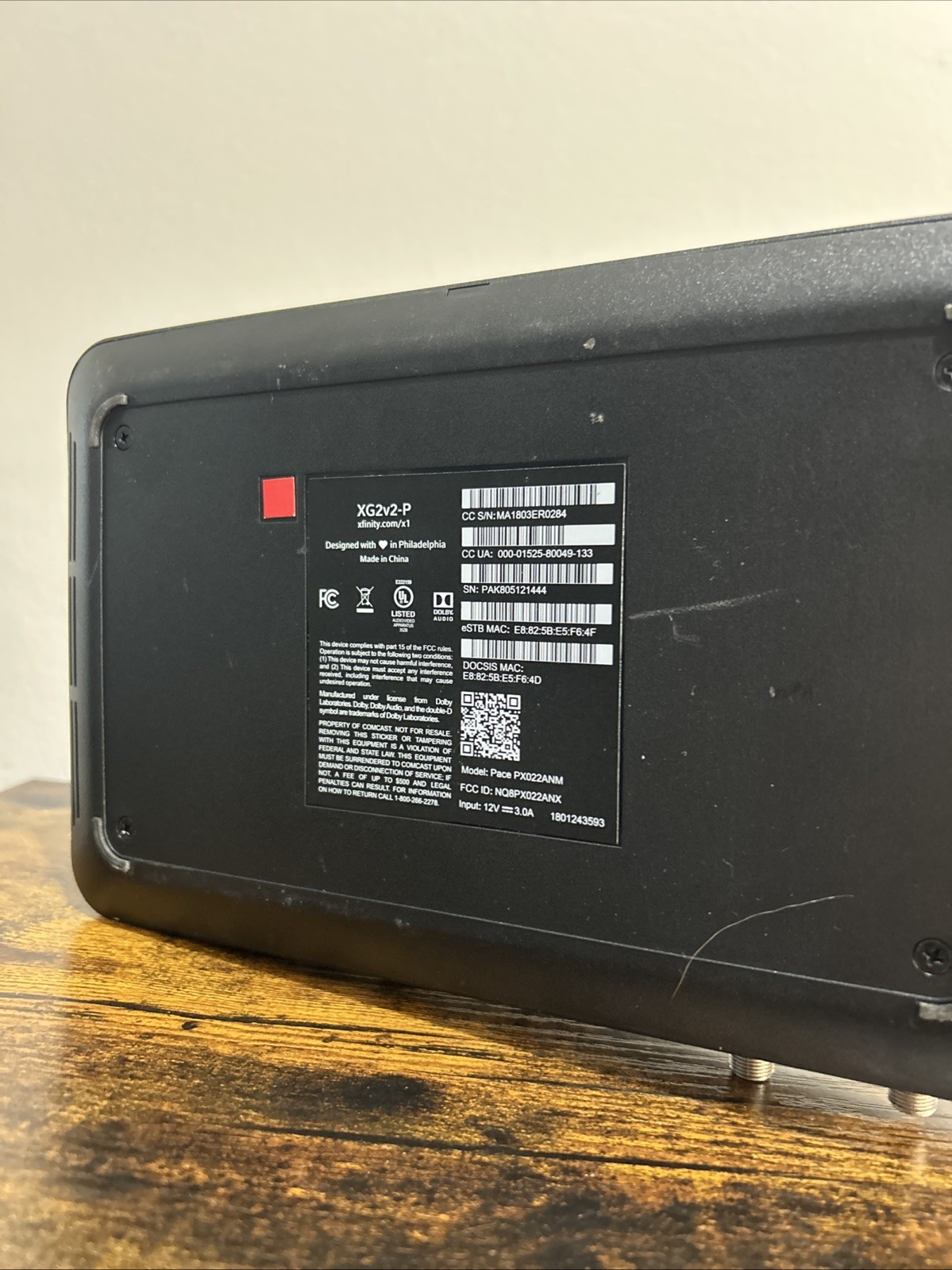 Xfinity Black XG2v2-P HD Cable Box