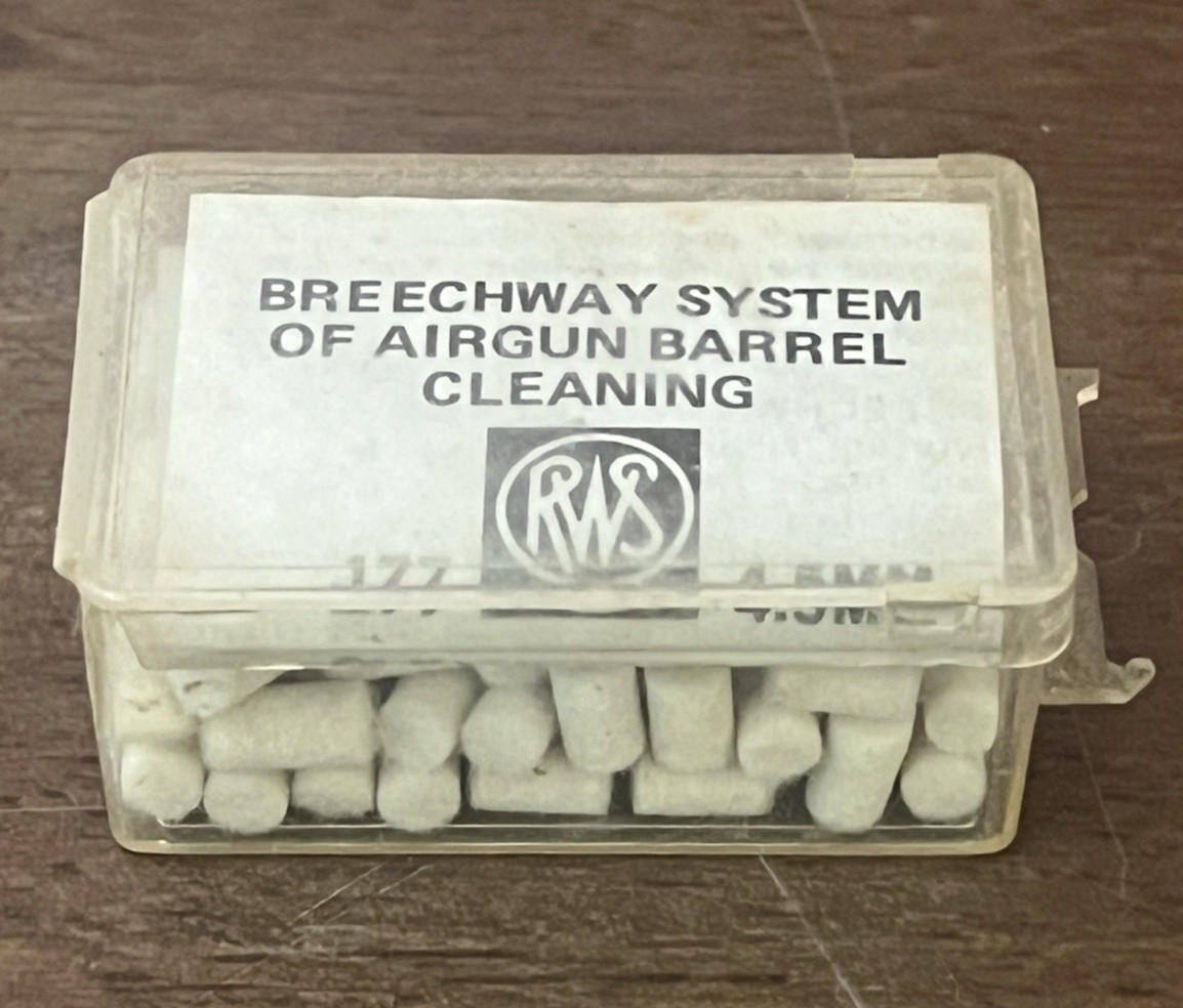 Vintage RWS Breechway  System of Airgun Barrel Cleaning Pellets .177 - 4.5mm