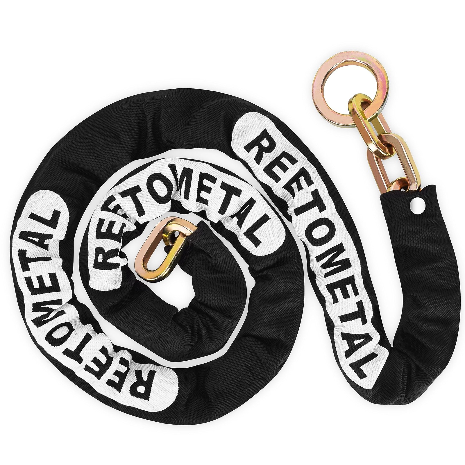 REETOMETAL Heavy Duty Security Chain, 6 Foot x 3/8" Thick Hardened Steel Cut ...