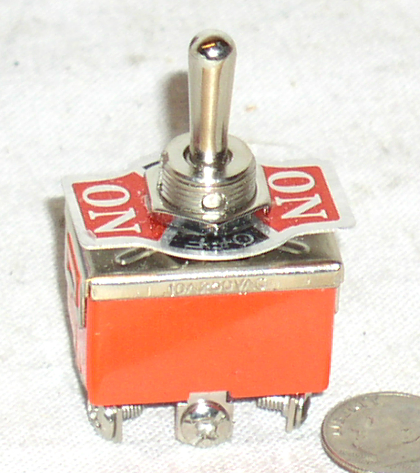 2 NEW DPDT DOUBLE POLE CENTER OFF TOGGLE ON-OFF-ON SWITCH 125 VAC 15 A AMP 15A