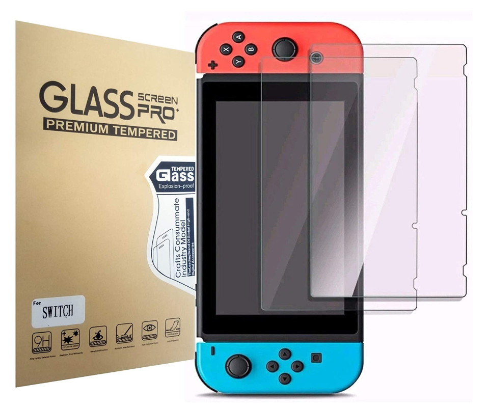 4-Pack For Nintendo Switch Premium 9H HD Tempered Glass Screen Protector Guard