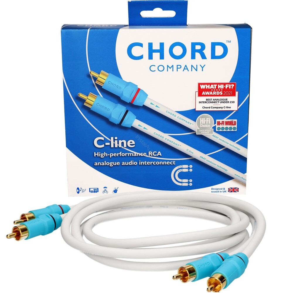 Chord C-Line Audio Analogue Interconnect 2RCA-2RCA Stereo Pair