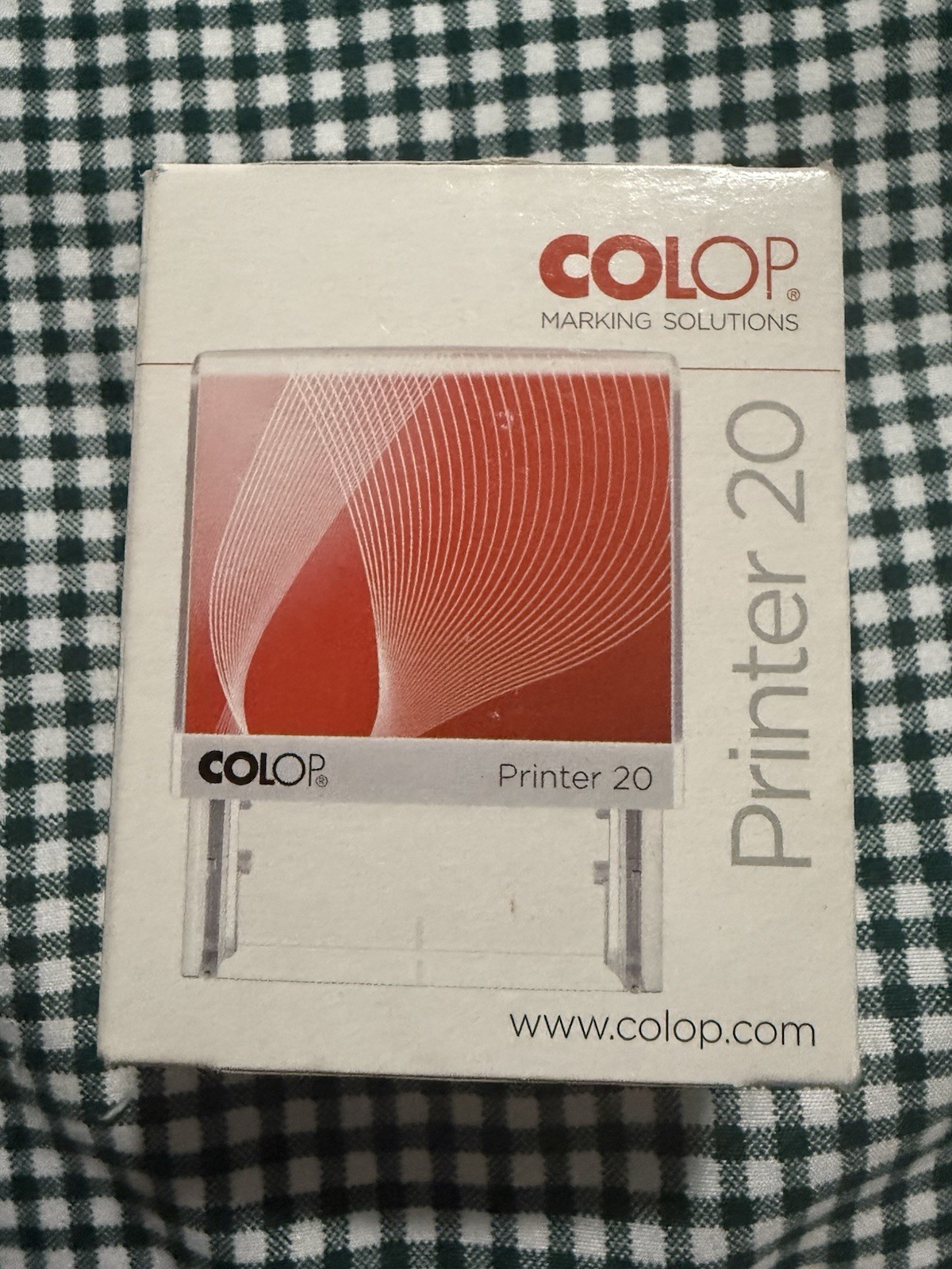 Colop Printer 20 Self Inking Stamp *Checked With Checkmark * Purple Ink NIB