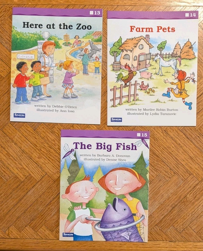 Grade K Saxon Phonics & Spelling Fluency Readers Set Average 15 Kindergarten NEW