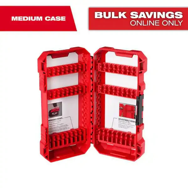 Milwaukee Driver Bit Case Storage Customizable Sturdy Medium Organizer Packout