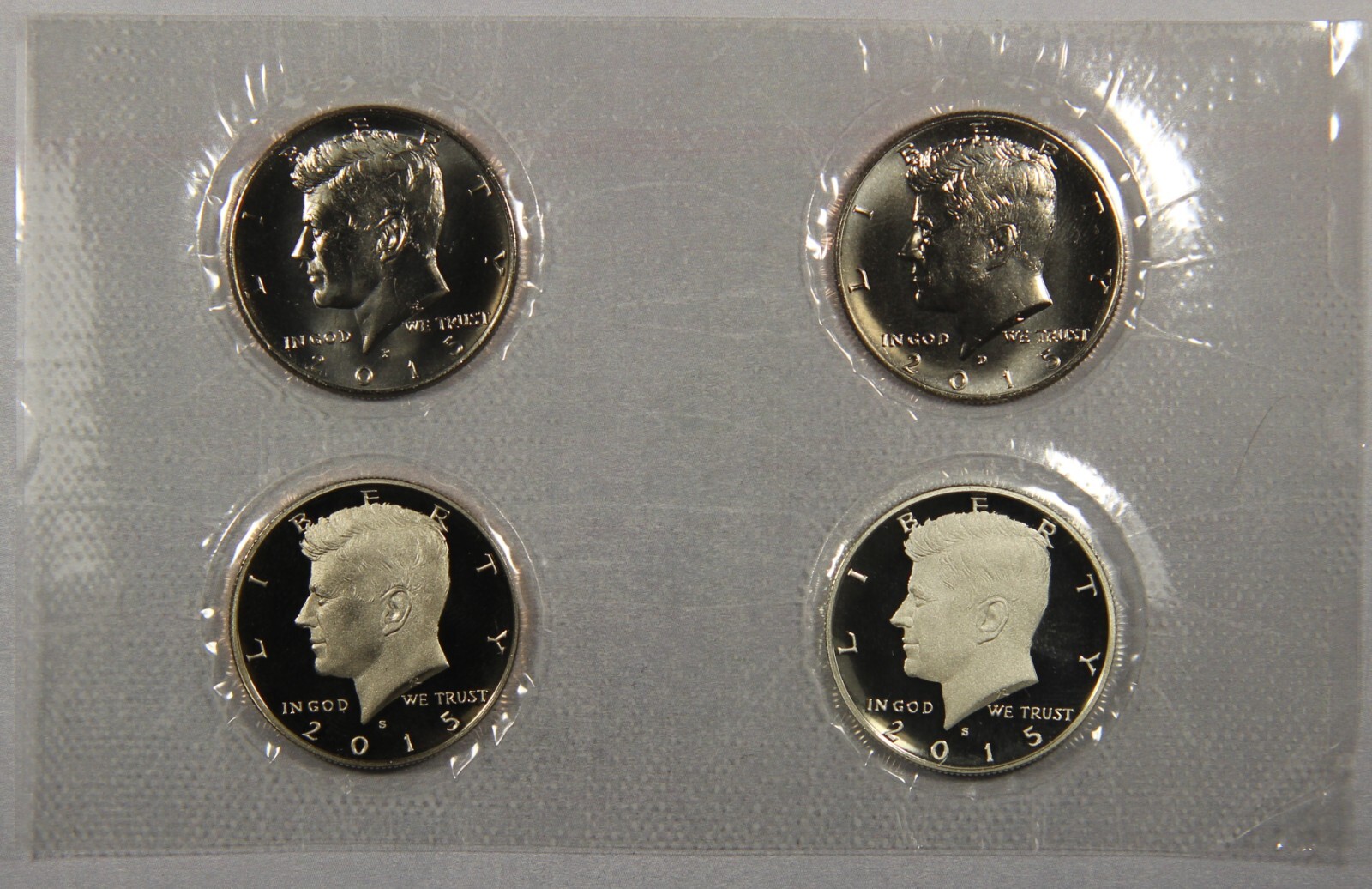 2015 P D S S Silver & Clad Kennedy Half Dollar Mint Proof Set