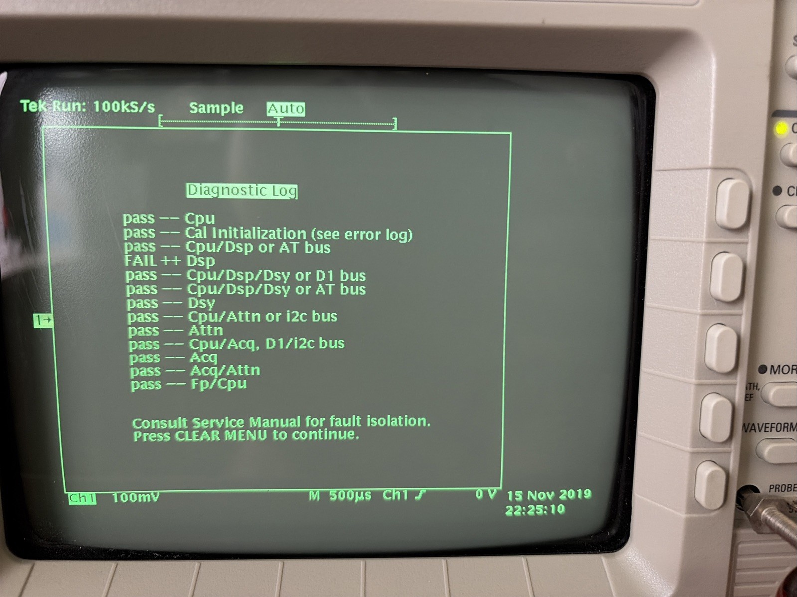 Tektronix TDS 410 Digitizing Oscilloscope TDS410A Floppy Drive - Working Unit