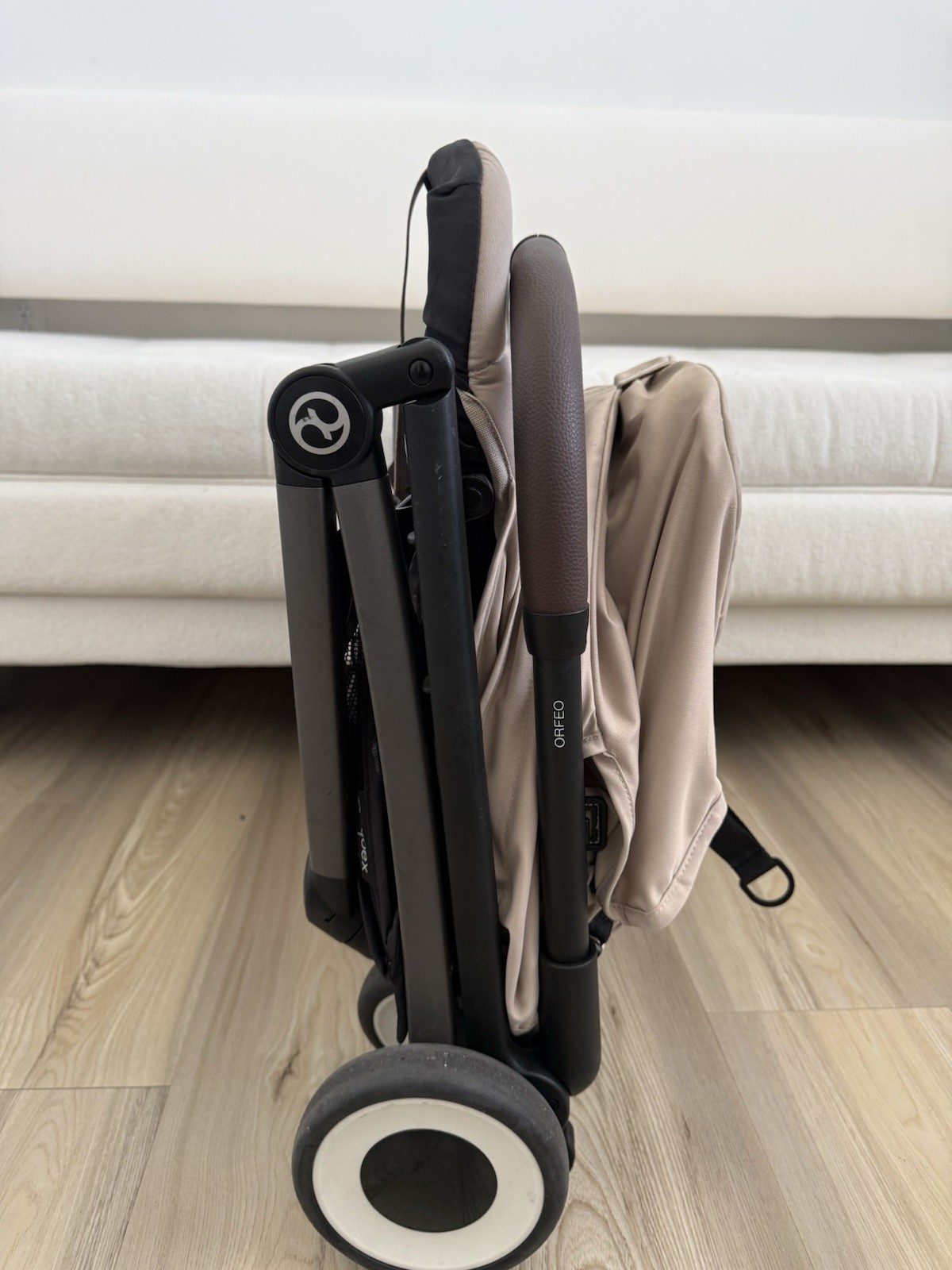 Cybex Orfeo Lightweight Single Stroller, Beige, Hood/Canopy & Basket