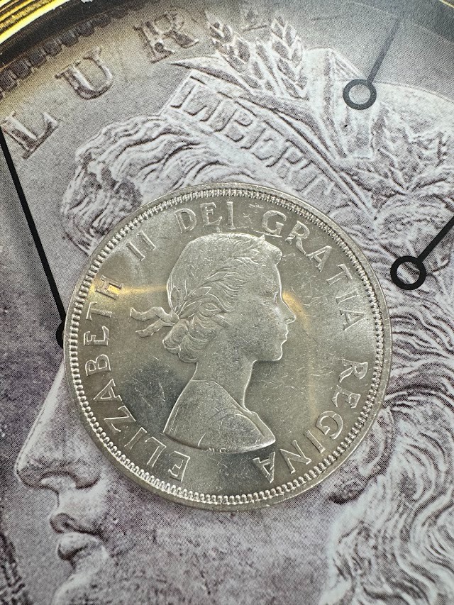 80% Silver-Canada Dollar 1864-1964 Anniversary 23.3 g- CM-039