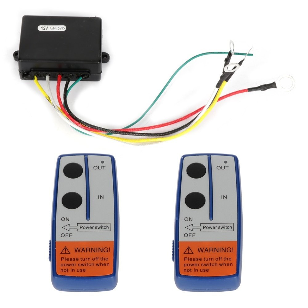 2x Wireless Winch Remote Control Kit For Jeep ATV SUV Switch Handset 12V