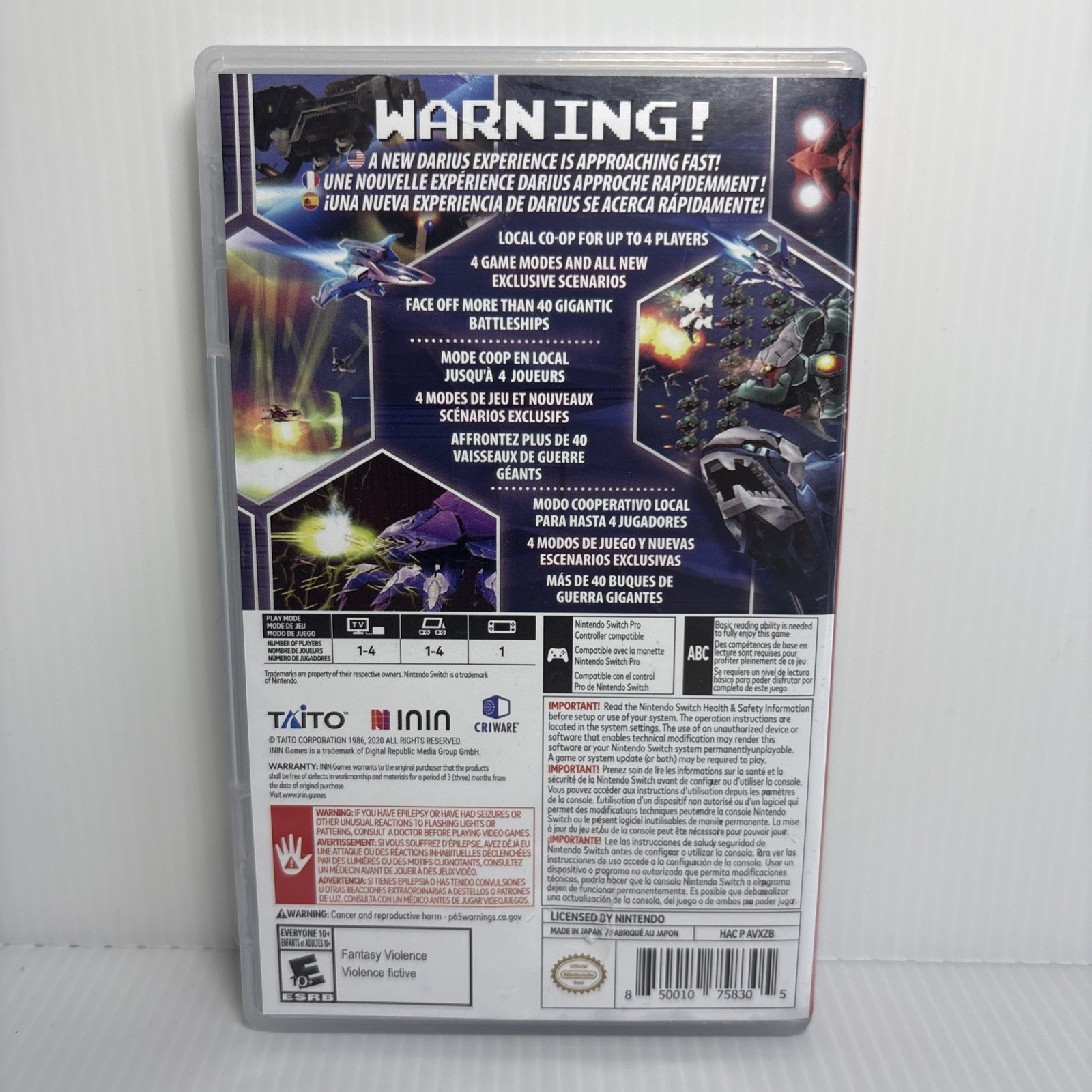 Dariusburst: Another Chronicle EX+ - Nintendo Switch - CASE & MANUAL ONLY