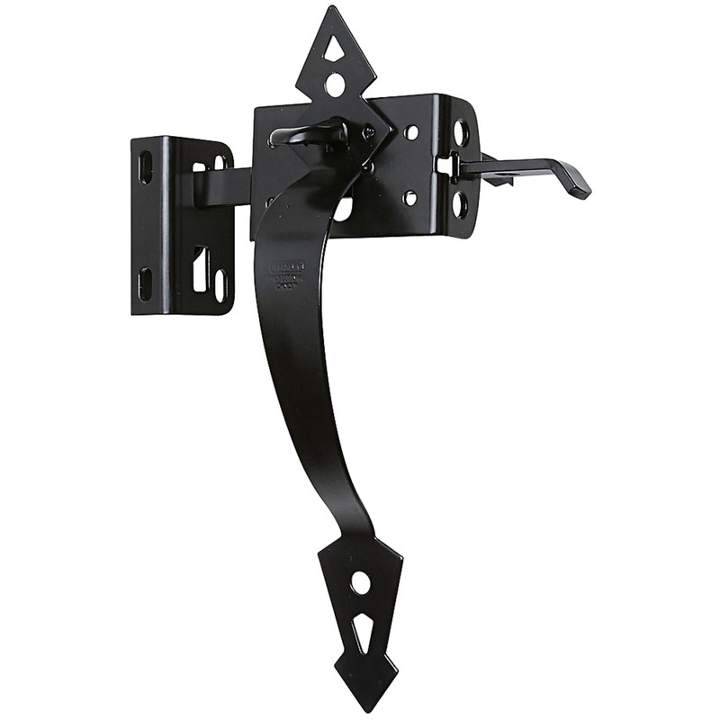 National Hardware N109-040 2" X 11" Black Heavy Duty Thumb Latch (2-PACK)