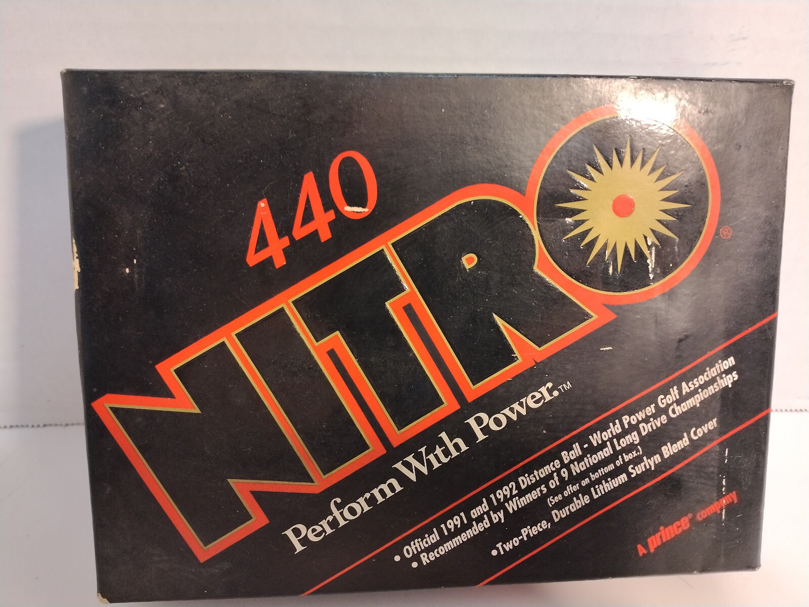Nitro Golf Balls 440 1991 1992 Distance Ball 4 Packs of 3 - 12 Balls