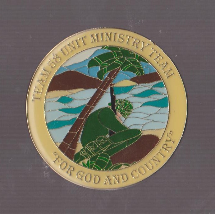 Team 58 Unit Ministry Team Japan   Coin 1.5 Inch DIA