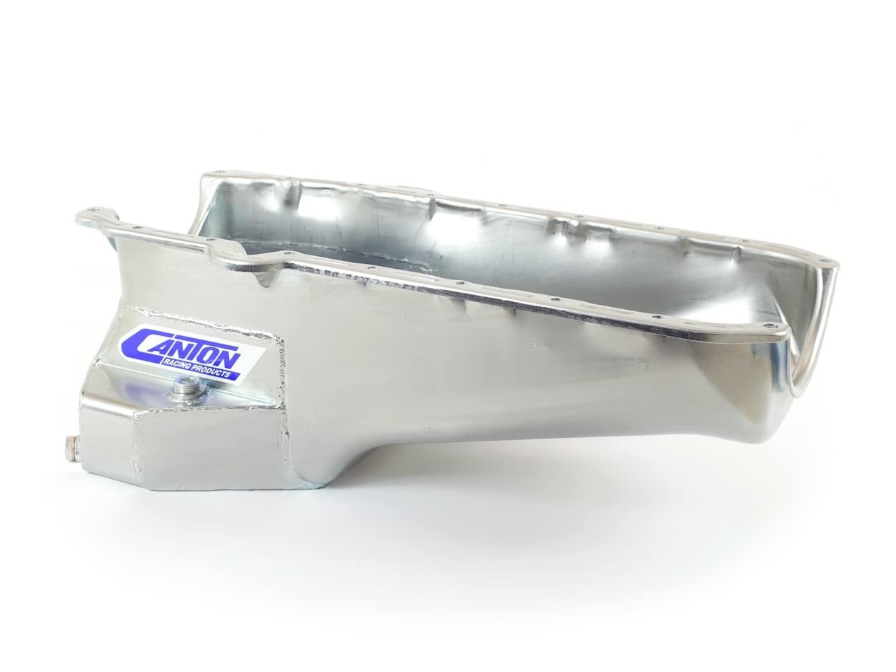 Canton 15-242T Oil Pan Road Race Rear Sump 6 qt 7-1/2 in Deep - Steel - Cadmium