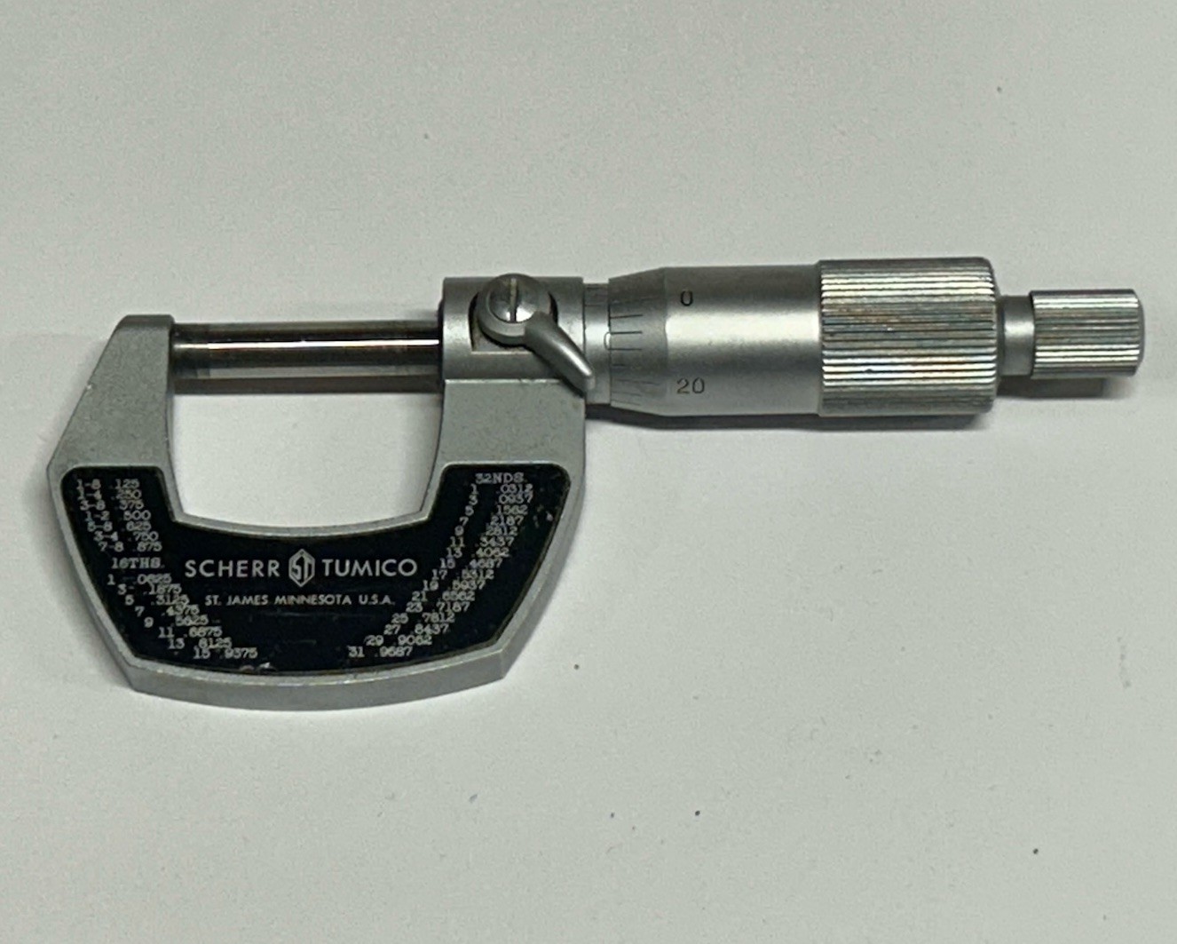Scherr Tumico 64-0301-07 0-1” Outside Micrometer Made In Japan Machinist Tool