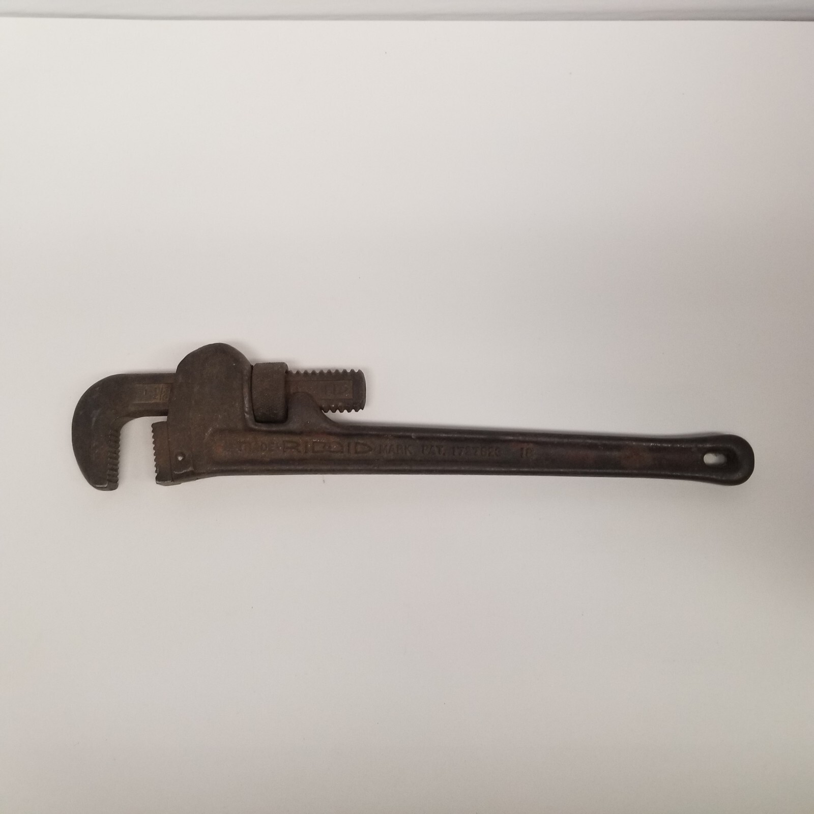 Vintage Ridgid Tools 18" Heavy Duty Pipe Wrench, Straight Handle, Plumbing