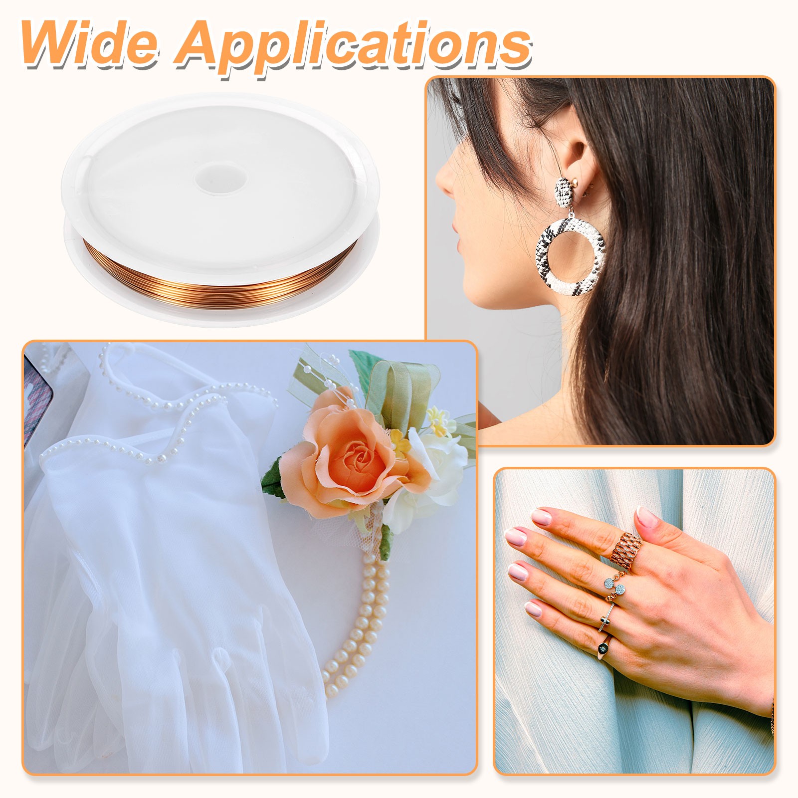 wire 23ft 22 Gauge Copper Craft Jewelry Wrapping Wire